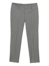 Alexander Mcqueen Pinstripe Wool Trousers In Brown