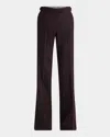 Alexander Mcqueen Tailored Pinstriped Wool Pants In Fango