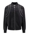 ALEXANDER MCQUEEN PIPED-TRIM ZIP-UP BOMBER JACKET