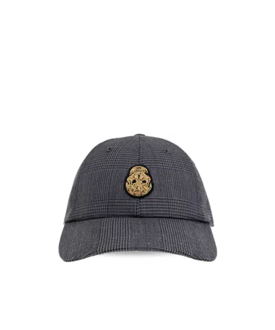 ALEXANDER MCQUEEN ALEXANDER MCQUEEN SKULL EMBELLISHED BASEBALL CAP