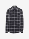 Alexander Mcqueen Twin Needle Harness Shirt Men In Black And Ivory Tones