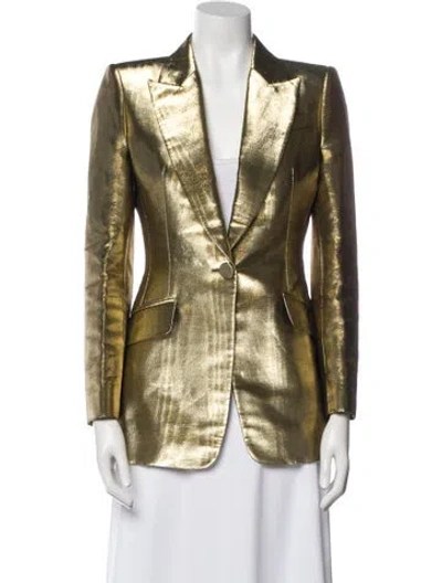 Pre-owned Alexander Mcqueen Plaid Print Blazer