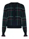 Alexander Mcqueen Mcqueen Check Wool Cardigan In Multi