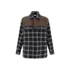 Alexander Mcqueen Men Embroidered Cotton Shirt In Brown