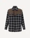 Alexander Mcqueen Men Embroidered Cotton Shirt In Brown