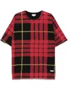 Alexander Mcqueen Mcqueen Tartan Plaid Cotton T-shirt In Black