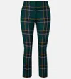 Alexander Mcqueen Plaid Wool Straight Pants