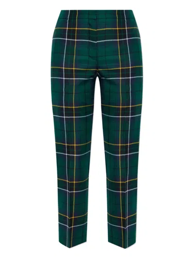 ALEXANDER MCQUEEN PLAID WOOL TROUSERS