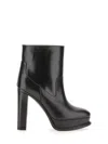 Alexander Mcqueen Elevated Platform Boots With 12 Cm Heel For Women In Black