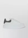 Alexander Mcqueen Platform Leather Sneakers Press-studded Logo In White