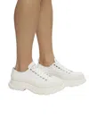 Alexander Mcqueen Platform Sneakers With Logo In White