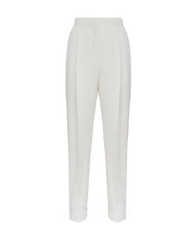 ALEXANDER MCQUEEN PLEAT-DETAIL COTTON TROUSERS