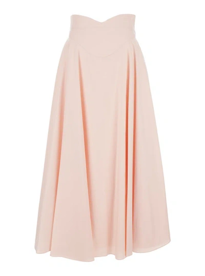 Alexander Mcqueen Pleated A In Pink