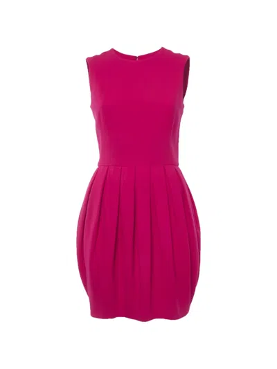 Pre-owned Alexander Mcqueen Pleated Bubble Dress In Pink