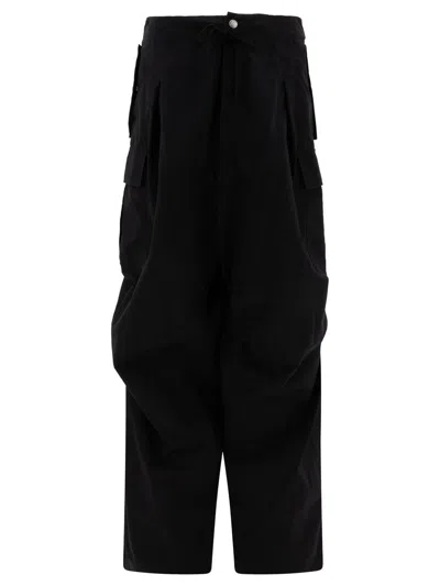 Alexander Mcqueen Alexander Mc Queen Pleated Cargo Trousers In Black