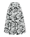 Alexander Mcqueen Pleated Flared Skirt In White