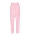 Alexander Mcqueen Alexander Mc Queen Pink Regular Trousers With Pleats In Pink