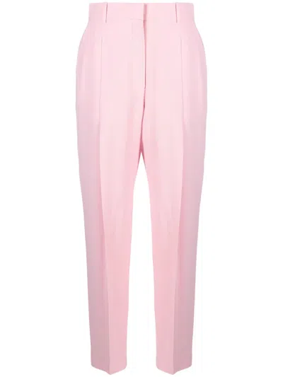 ALEXANDER MCQUEEN PLEATED HIGH-RISE TAILORED TROUSERS