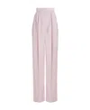 Alexander Mcqueen Mcqueen Women Pants With Front Pleats In Pink
