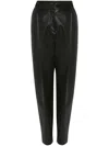 Alexander Mcqueen Tapered-hose Mit Bundfalten In Black