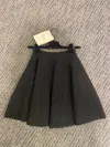 Alexander Mcqueen Pleated Mini Skirt In Black