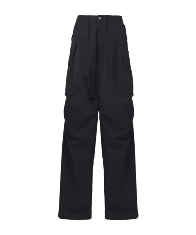 Alexander Mcqueen Pleated Overalls In Black