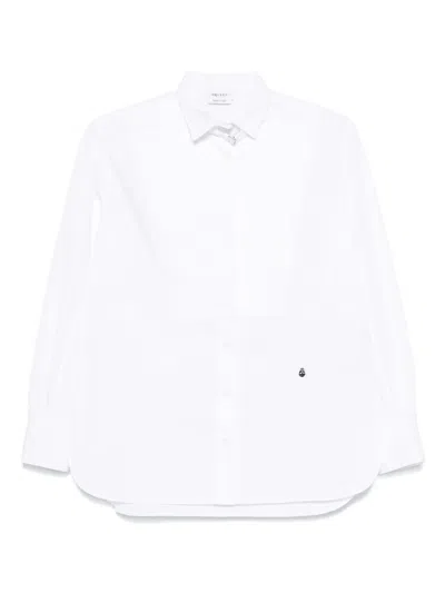 Alexander Mcqueen Pleated Panel Shirt In White