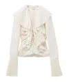Alexander Mcqueen Pleated Shirt In White