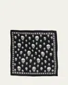 Alexander Mcqueen Foulard Style Skull Scarf 120 Cm X 104 Cm In Pattern