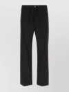 ALEXANDER MCQUEEN PLEATED STRAIGHT LEG COTTON TROUSERS