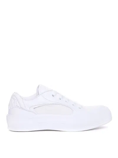 Alexander Mcqueen Deck Plimsoll Sneakers In White