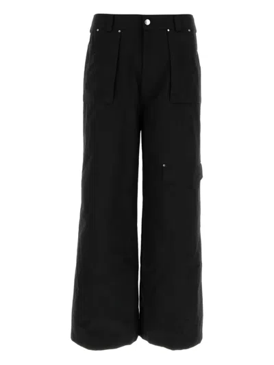 Alexander Mcqueen Men Black Cotton Cargo Pant In Multi