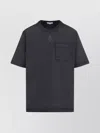 Alexander Mcqueen Pocket Crew Neck Short Sleeve T-shirt In Black
