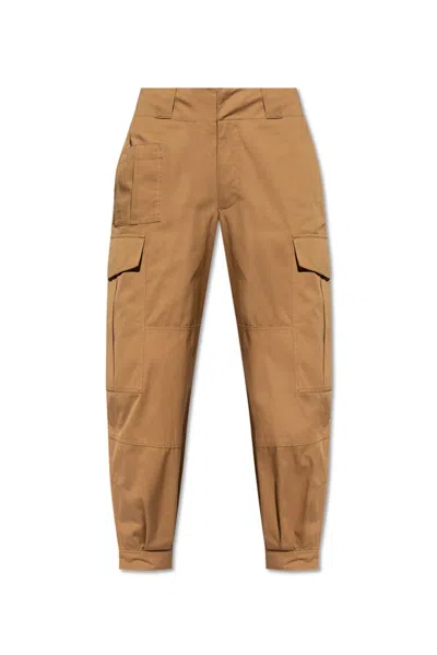 Alexander Mcqueen Pocket Tapered Sweatpants In Brown