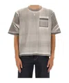 Alexander Mcqueen Cropped T-shirt In Gray