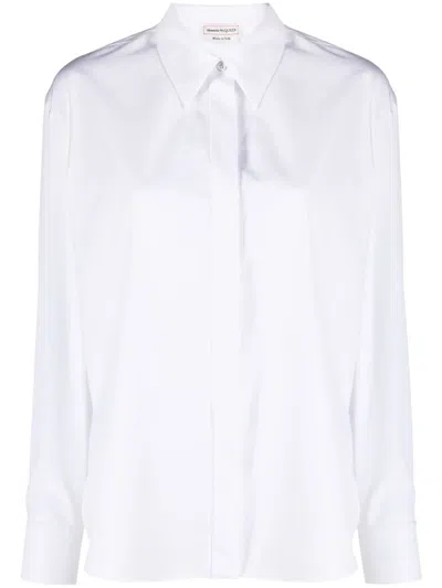 ALEXANDER MCQUEEN POINT-COLLAR COTTON SHIRT