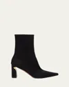 Alexander Mcqueen Ankle Boots Fabric Pointed Toe