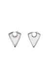 Alexander Mcqueen Pointed Earrings In White