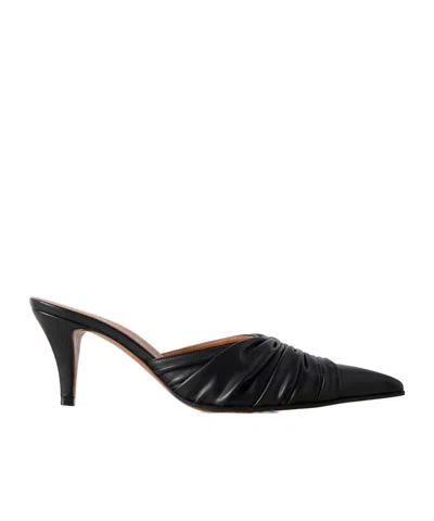 ALEXANDER MCQUEEN ALEXANDER MCQUEEN BIRDEE RUCHED POINTED-TOE MULES