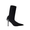 Alexander Mcqueen Alexander Mc Queen Black Knitted Boot In Black