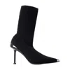 Alexander Mcqueen Pointed-toe Ankle Boots In Animal Print