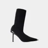 Alexander Mcqueen Alexander Mc Queen Black Knitted Boot In Black