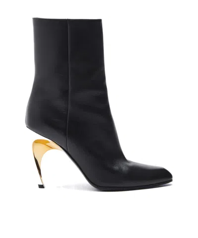 ALEXANDER MCQUEEN ALEXANDER MCQUEEN POINTED TOE HEELED BOOTS