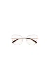 Alexander Mcqueen Polished Cat-eye Glasses In White