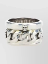 ALEXANDER MCQUEEN POLISHED CHAIN LINK BAND RING