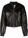 Alexander Mcqueen Polished-finish Zip-fastening Jacket In Black