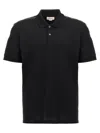 Alexander Mcqueen Organic Cotton Piquet Polo Shirt In Black