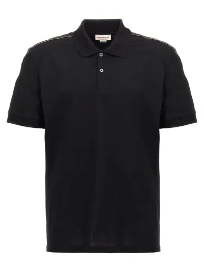 Alexander Mcqueen Bands Polo In Black