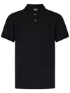 Alexander Mcqueen Organic Cotton Piquet Polo Shirt In Black