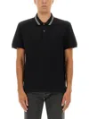 Alexander Mcqueen Polo Shirt With Logo On The Collar In Black